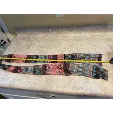 Long Geometric Fashion Scarf Finished Edge