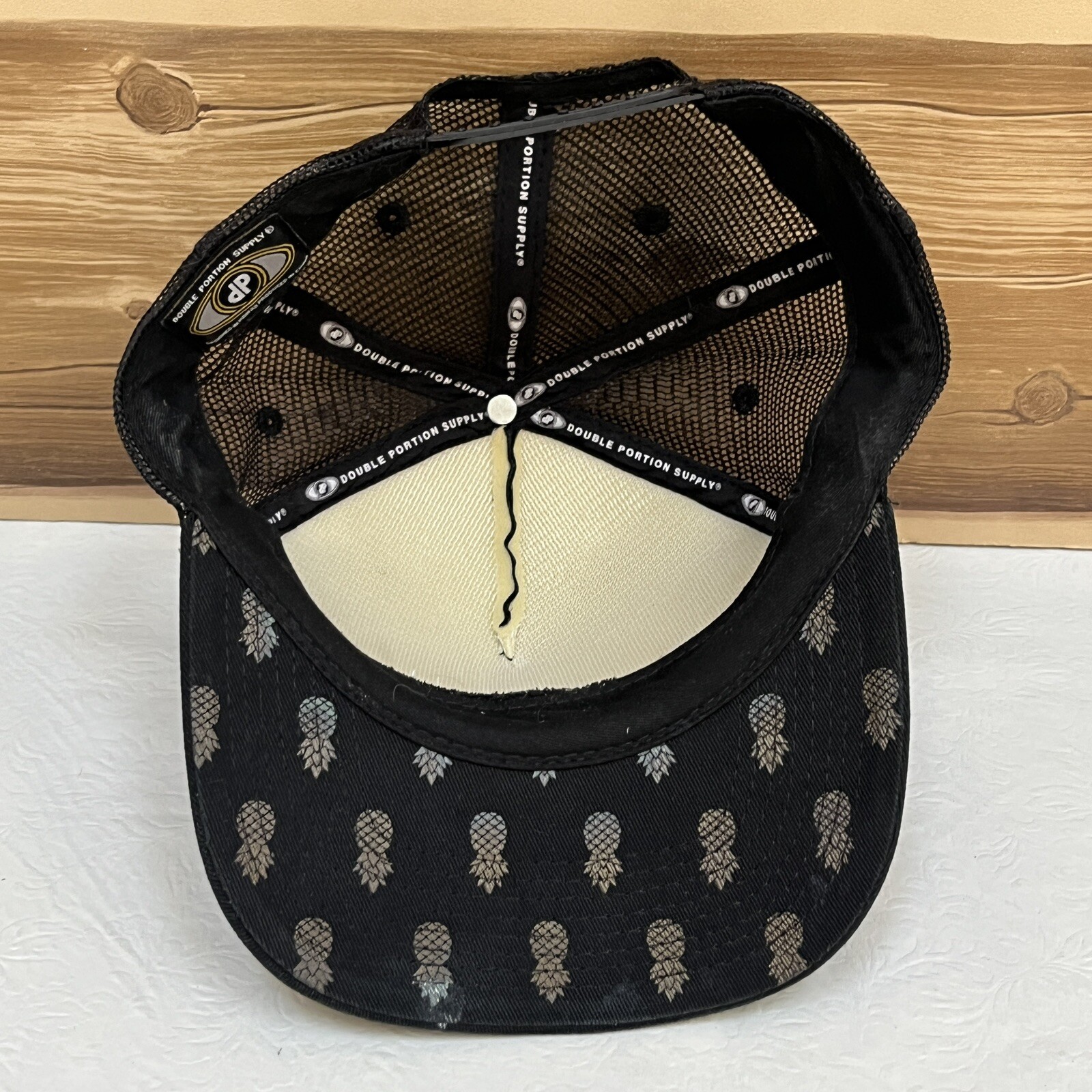 Aloha Pineapple Hat Cap Snap Back Black Trucker M… - image 11