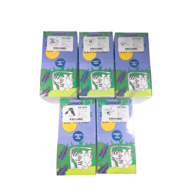 ORMCO Zoo Pack Elastics Dental Clear Yellow 5000/Box 3.5OZ 1/8 3