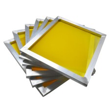 Updated 6Pcs 10" 14" Screen Frame for Screen Printing with 305Mesh 120T Yellow