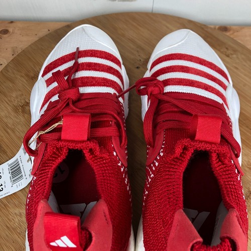 Adidas Shoes Mens 12 Basketball Sneakers Trae Young 2 Red Low Top Workout - Picture 6 of 10