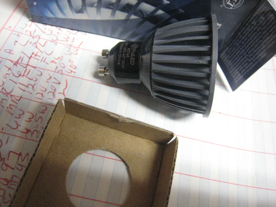 PROLED 80745 LED  E26 ProLED PAR16/3M4WW/FL/GU10/LED 4 watt 120v Warm White  - Image 3 of 4