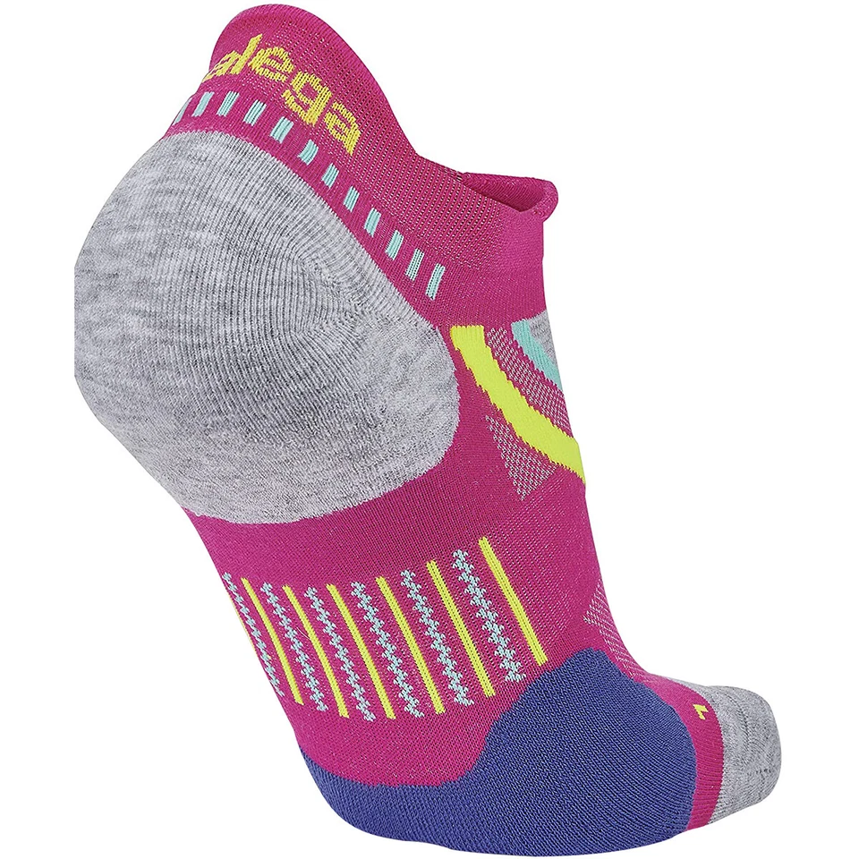 Balega UltraGlide No Show Running Socks - Electric Pink/Midgray - Image 3 of 4