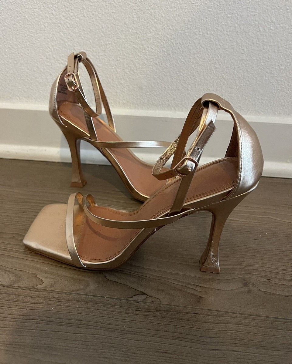 asos rose gold heels