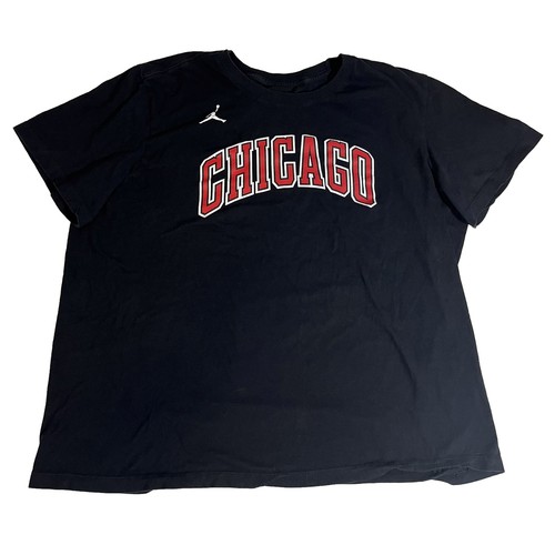 2XL - Men’s Air Jordan Chicago T-Shirt Black Jumpman