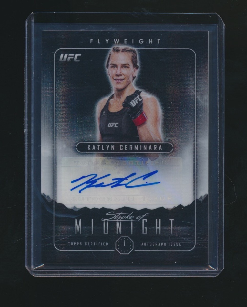 KATLYN CERMINARA 2024 TOPPS UFC MIDNIGHT STROKE OF MIDNIGHT