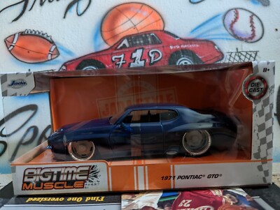 Jada Metal Diecast 1:24 BigTime Muscle 1971 Pontiac GTO (Blue) | eBay