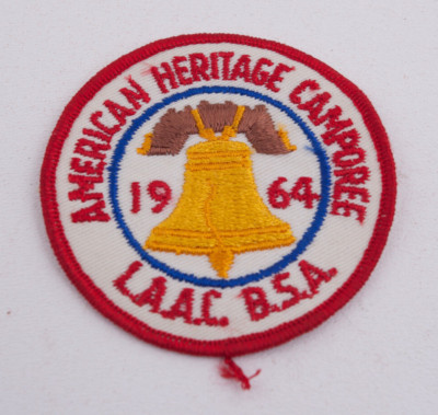 American Heritage LAAC 1964 Camporee Boy Cub Scout Patch (B4B) BSA #2/#6