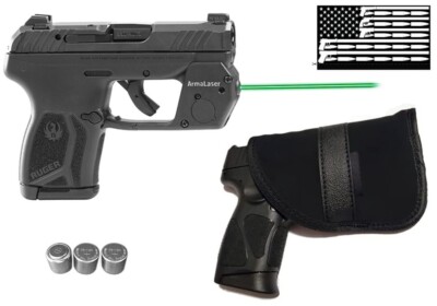 ArmaLaser TR39G Ruger LCP Max GREEN Laser Sight with Grip Touch Activation