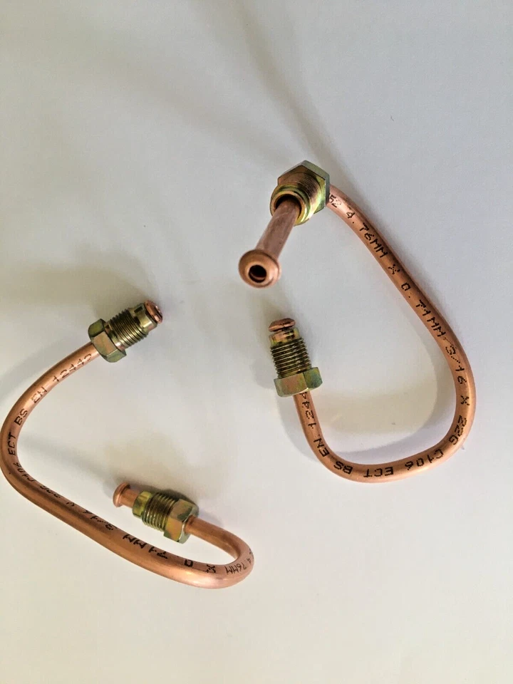 FRONT BRAKE PIPES FOR Audi A4 B6/A6/VW Passat 2000-2005 (COPPER) - Image 3 of 4