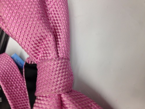 $115 Countess Mara Mens Solid Pink Silk Casual Bow Tie Classic Adjustable Bowtie - Picture 6 of 8