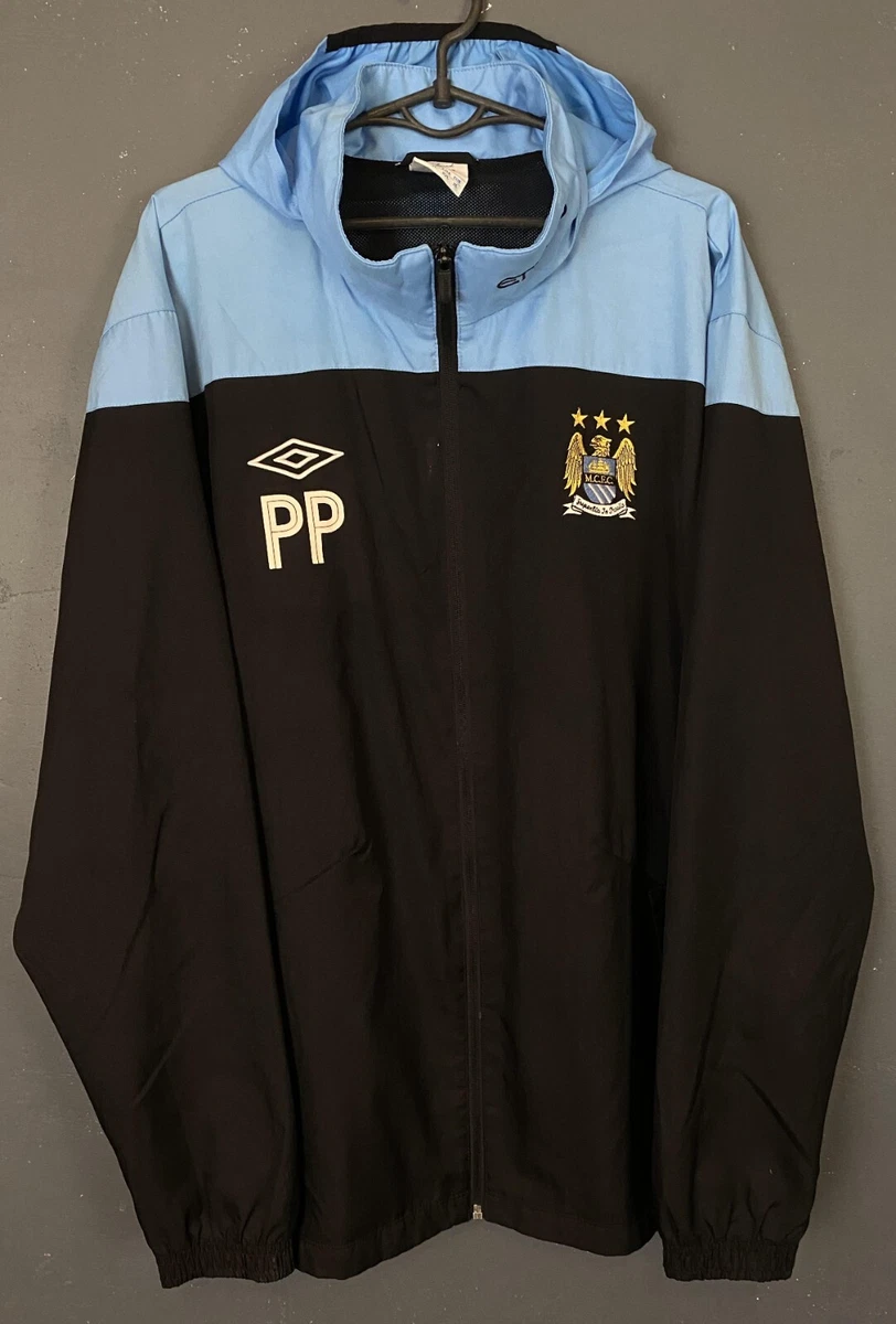 UMBRO MEN'S FC MANCHESTER CITY 2011/2012 TRACK JACKET SOCCER FOOTBALL SIZE XL