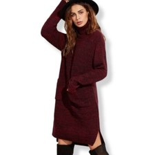 NWOT Shein Turtleneck Marled Sweater Dress - LARGE/XL