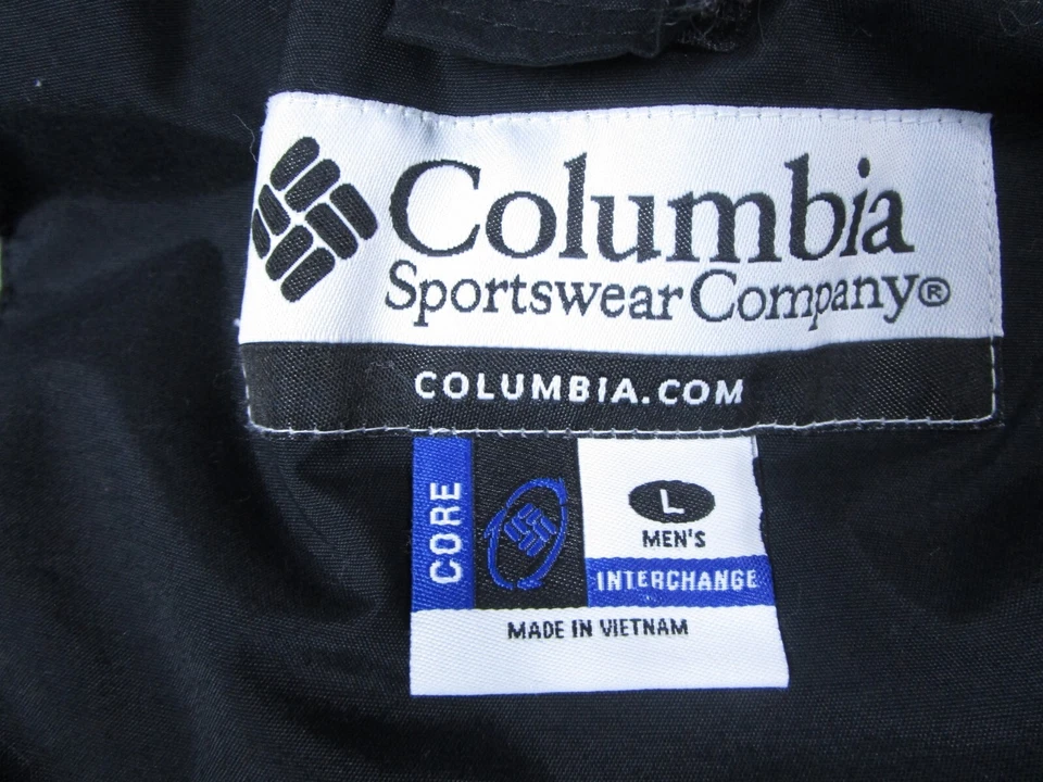 Columbia Chaqueta de Nieve Para Hombres Grande Intercambio 3 en 1 Blanco/Gris Bloque de Color Esquí Foto 3 de 4