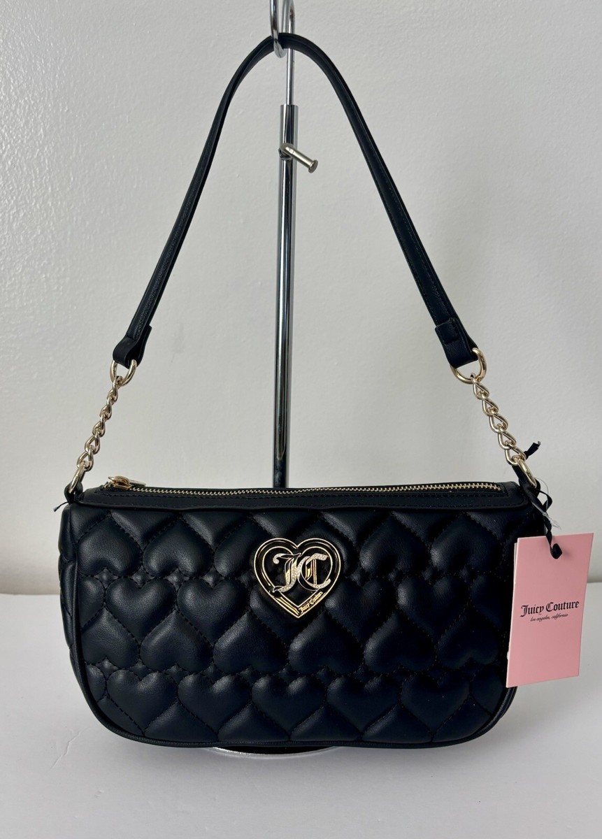 Juicy Couture バッグ 黒 Juicy Couture Vintage Daydreamer Black Velour Embroidered