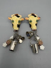 Lunch At The Ritz "MOO MOOS" Cows Retired Earrings