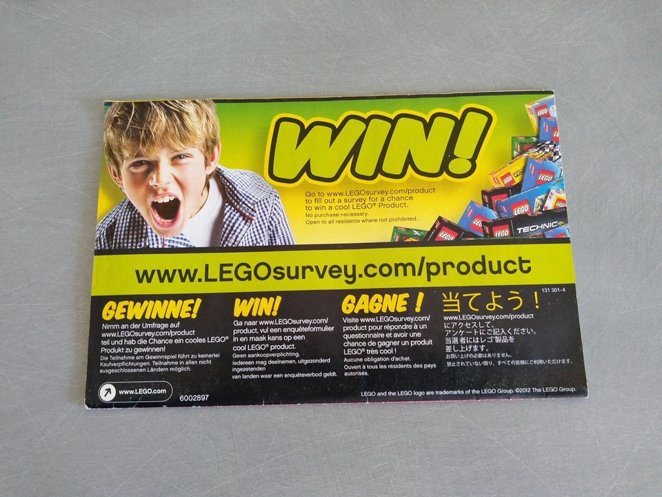 Aviso LEGO DINO 5883 – Torre Takedown – Instrucciones De Papel Originales - Imagen 3 de 4