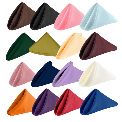 Esszimmergeschirr Servietten Servietten Polyester Baumwolle Stoff Hochzeit Party Servietten