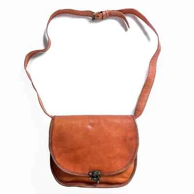 Hobo Sac En Cuir Bandoulière Tote Porte-Monnaie 10X13 Pouce Marron - Photo 1/4