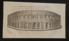 VIEW AMPHITHEATRE NISMES LANGUEDOE ORIGINAL ENGRAVING 1800 CA