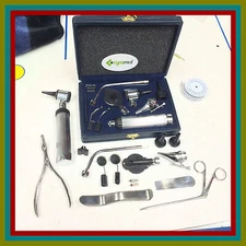 Otoscope & Ophthalmoscope Set ENT Surgical Instruments +2 FREE BULB + FREE BOX