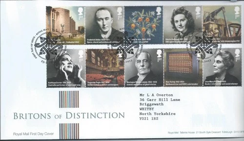 GB QEII 2012 Britons of Distinction First Day Cover Tallents House Postmark