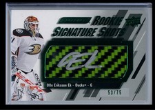 2023-24 Upper Deck Engrained Rookie Signature Shots Green Stick Ollie Eriksson