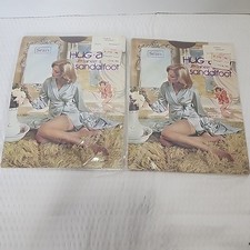 Vintage Sears Hug Alon Ultra Sheer Nylon Stocking Sandlefoot Smoke Medium NOS 2 