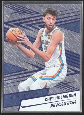 Chet Holmgren 2024-25 Panini Revolution Blue Storm #86 Oklahoma City Thunder