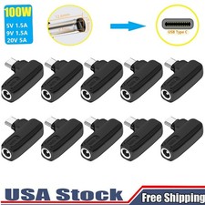 10PC Laptop Charger Converter TO USB Type C PD Power Charging Cable Adapter 5521