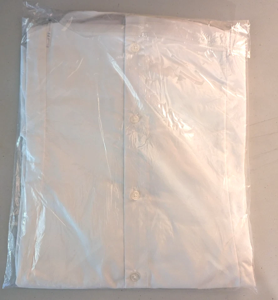 Doublju Hombre Blanco XL Camisa de Vestir Manga Larga Nuevo en Caja Foto 4 de 4