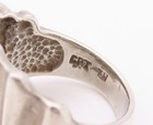 925 Sterling Silver Vintage Ring Modernist Fluted Statement Band  Sz 9  RG36330 — photo 8