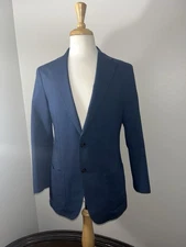Sid Mashburn Kincaid No1 Navy Cotton Blazer Size 38R Made In Italy 