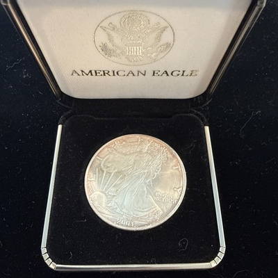 #ad #ad 2003 American Eagle Silver Bullion Coin** 1oz .999 Silver Box $119.00