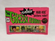 Extremely Rare and Vintage 1967 Green Hornet Vari-Vue Picture Ruler SEALED NOC!!