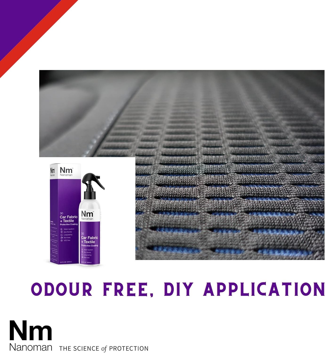 Nano-technology Car Fabric & Upholstery Care - Hydrophobic Waterproof Protector