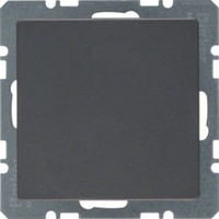Berker 10096086 Blindverschluss Mit ZentralstüCk Q.1/Q.3/Q.7 Anthrazit Samt