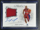 SAM CASSELL 2018-19 PANINI FLAWLESS #PA-SCL GU JERSEY PATCH AUTO 2/25 CLIPPERS