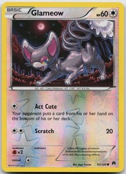 Glameow 93/122 Reverse Holo XY BREAKpoint
