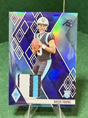 Panini 2023 Phoenix Football Bryce Young RC Memorabilia /25 Carolina Panthers