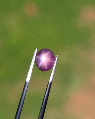 Natural Deep Purple Star Sapphire 1.40ct Oval | Vivid Color | Sharp Star Ceylon