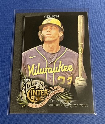 2022 Topps Allen & Ginter X #74 Christian Yelich Milwaukee Brewers
