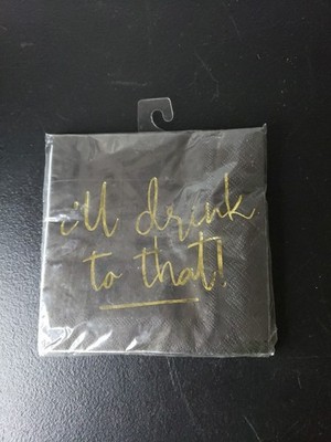 I LL DRINK TO THAT! Paper Napkins Fun Wine Party Toast 16 Napkins 