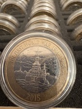 2015 Royal Navy HMS Belfast £2 2 Pound Coin First World War from Circulation