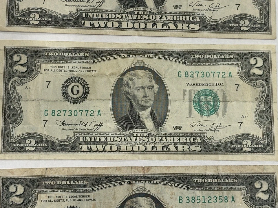 3~US~1976 $2 Dollar Bill/Notes - Image 3 of 4