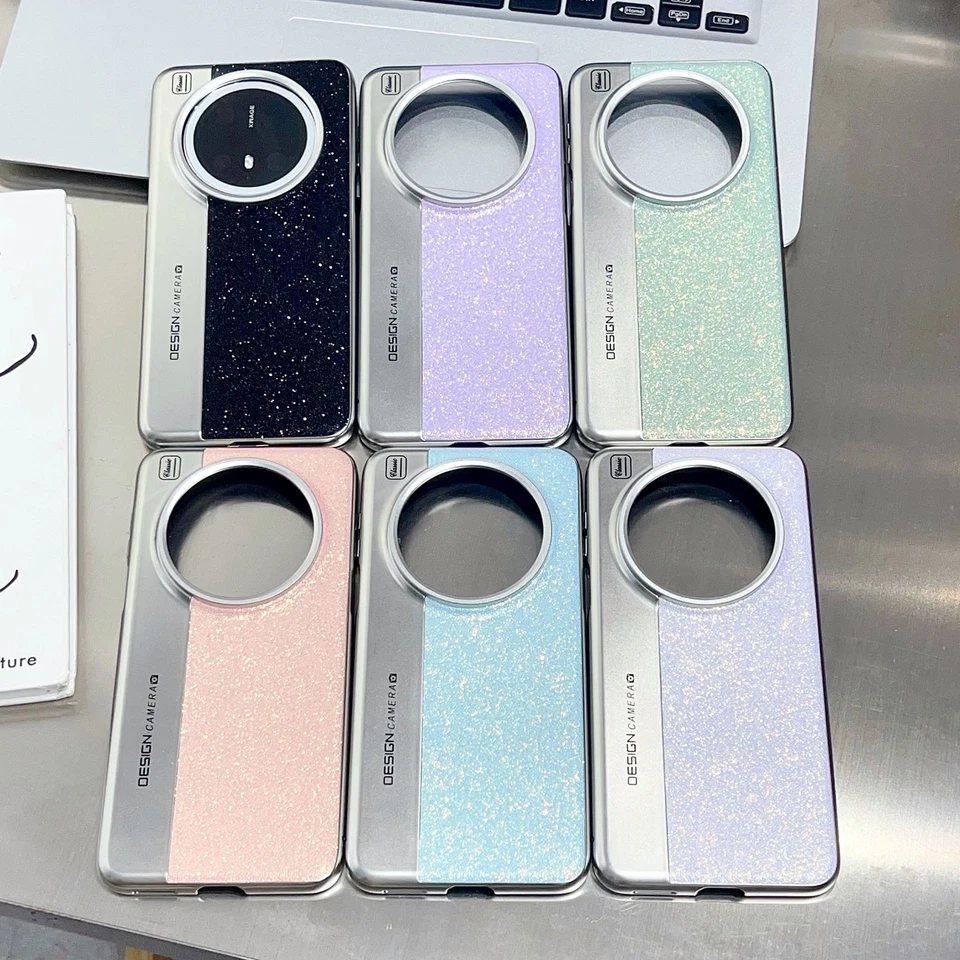 适用于小米 14 Ultra 豪华时尚闪光聚氨脂合成革混合手机壳保护套 — 第 2/4 张图片