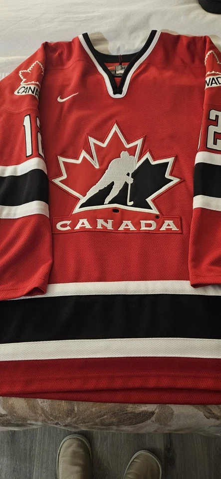 Camiseta deportiva de hockey firmada por Jarome Iginla Nike Team Canada XL - ¡Autenticidad en persona! Foto 4 de 4