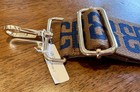Crossbody Wide Purse Bag Replacement Strap - Brown, Blue, Gold Hardware  — photo 3