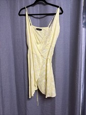 Volcano Women’s Yellow Wrap Dress Size Can
