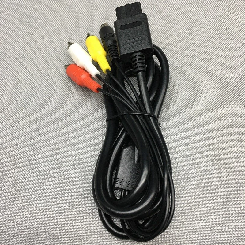 1.8m/6ft Cable for Nintendo NGC N64 SFC GameCube SAV Cable S-Video Cord - Image 2 of 4
